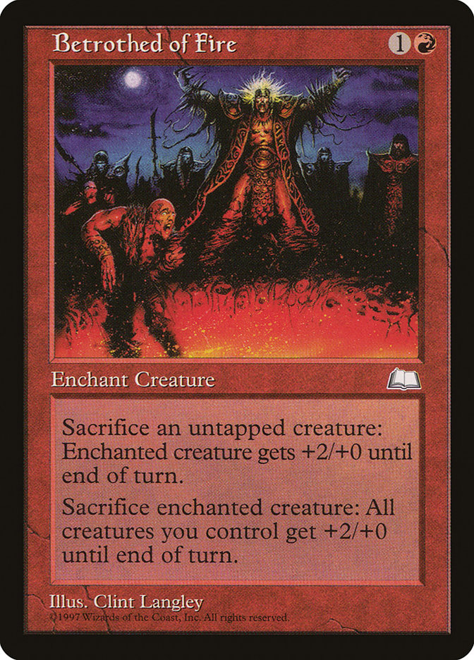Betrothed of Fire – Common Magic: The Gathering card from Weatherlight (#89)