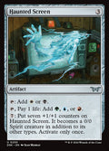 Haunted Screen – Uncommon Magic: The Gathering card from Duskmourn: House of Horror (#250)