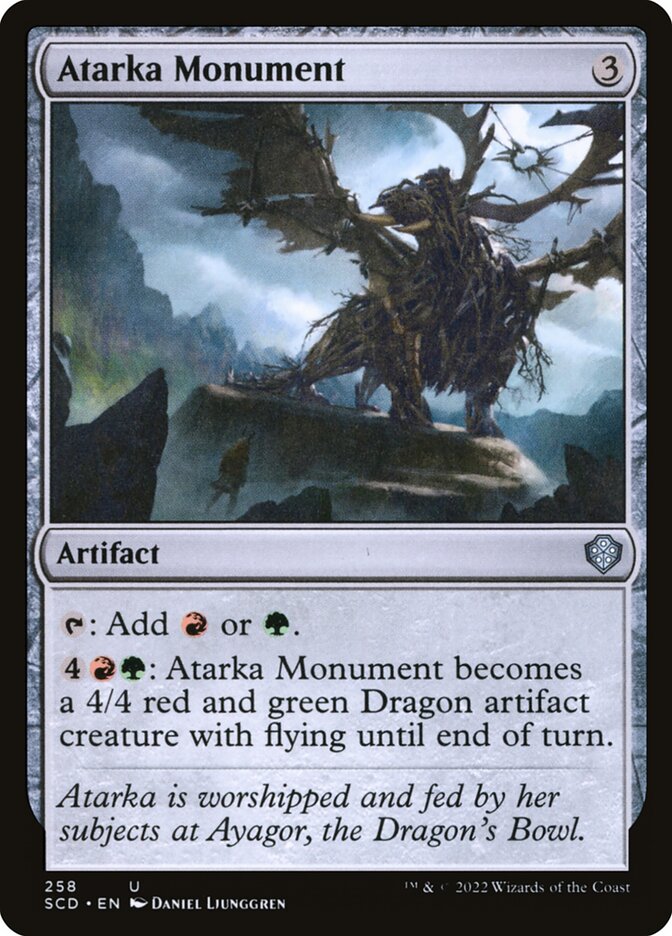 Atarka Monument – Uncommon Magic: The Gathering card from Starter Commander Decks (#258)
