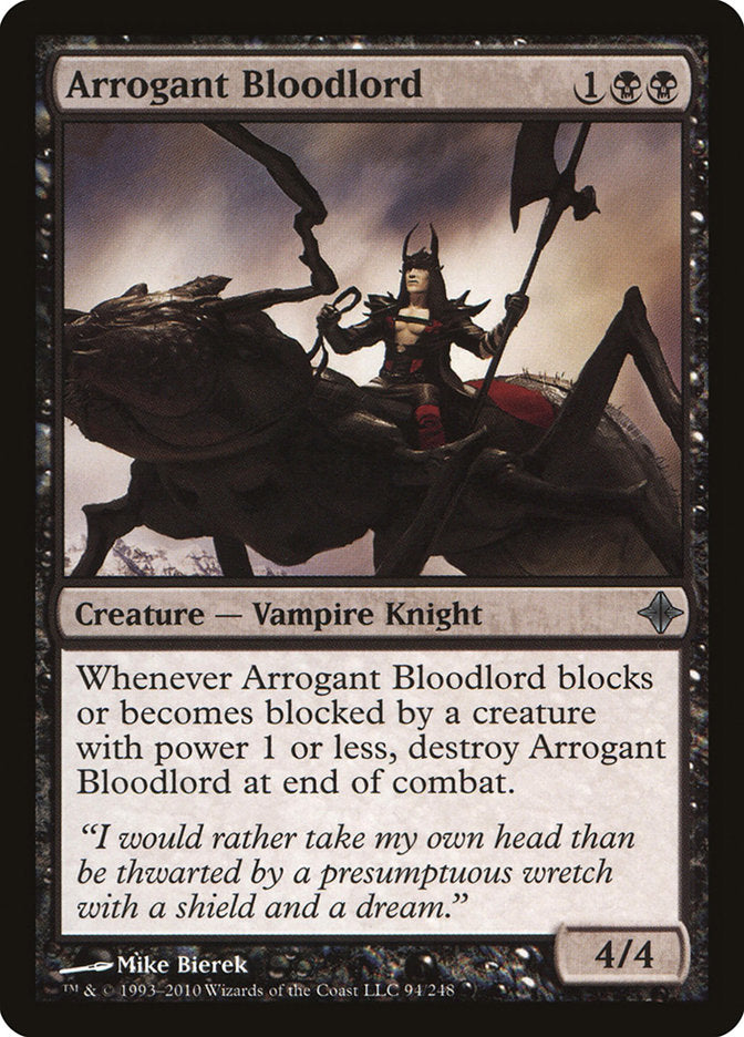 Arrogant Bloodlord – Uncommon Magic: The Gathering card from Rise of the Eldrazi (#94)