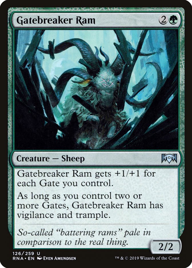 Gatebreaker Ram – Uncommon Magic: The Gathering card from Ravnica Allegiance (#126)