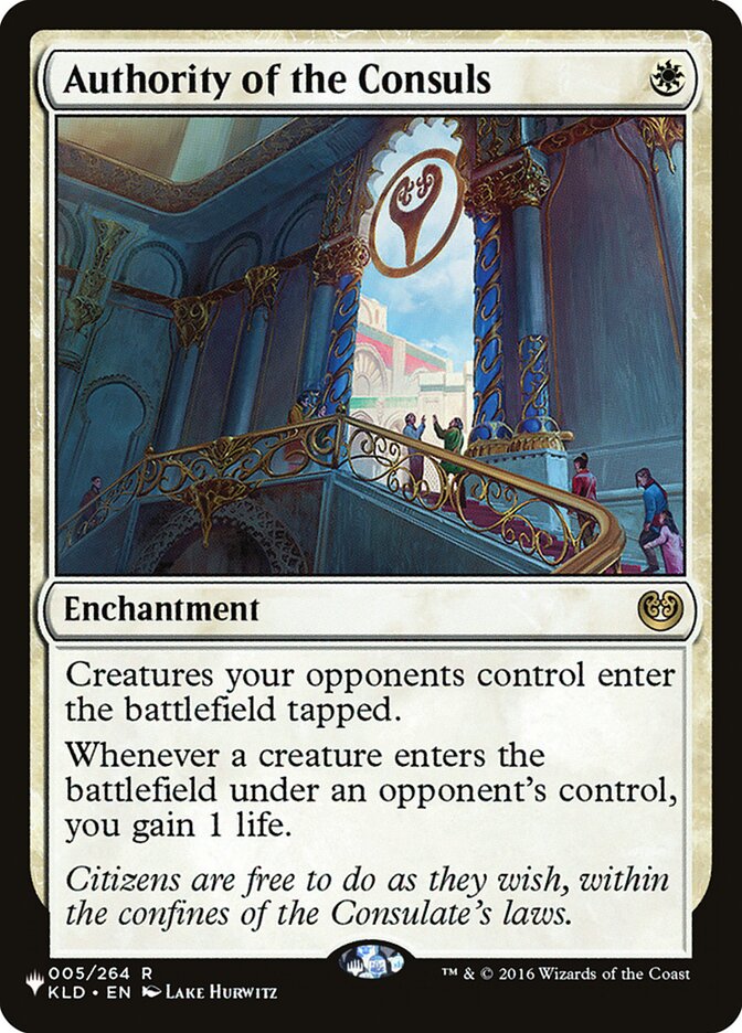 Authority of the Consuls – Rare Magic: The Gathering card from The List (#KLD-5)