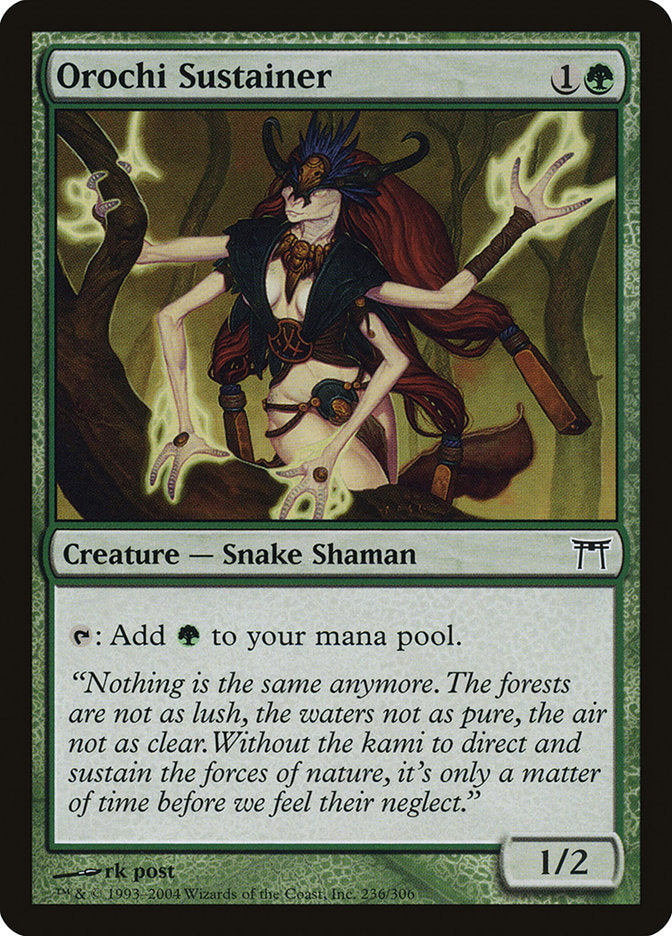 Orochi Sustainer – Common Magic: The Gathering card from Champions of Kamigawa (#236)