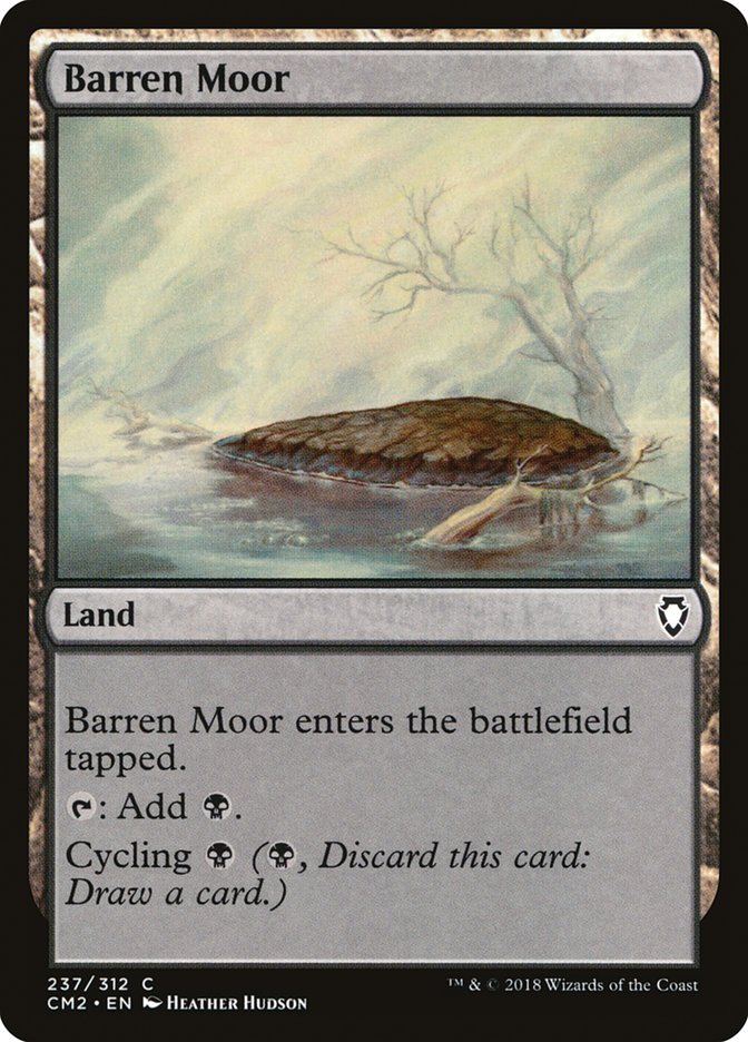 Barren Moor – Common Magic: The Gathering card from Commander Anthology Volume II (#237)