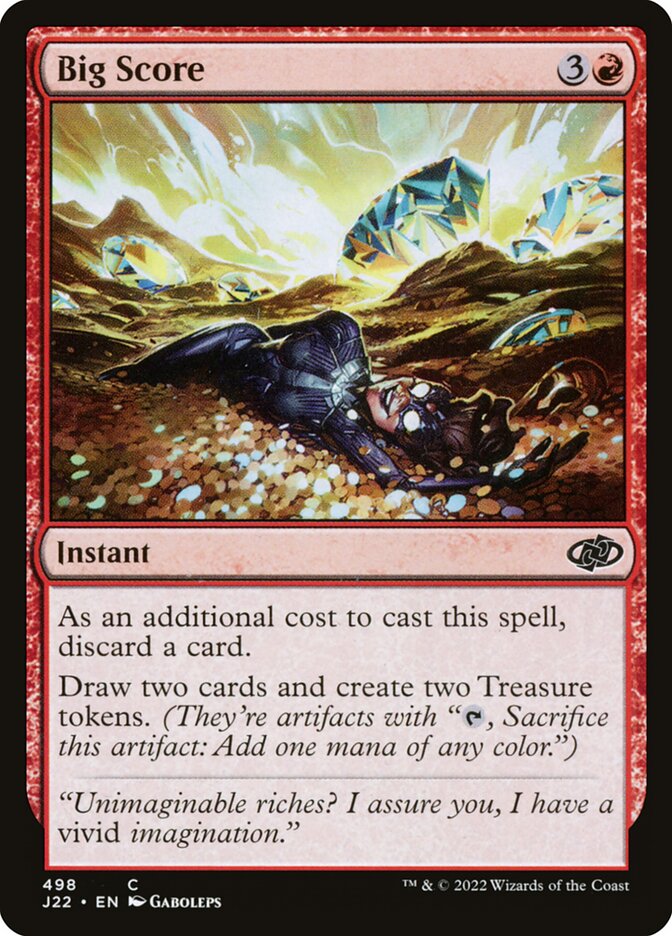 Big Score – Common Magic: The Gathering card from Jumpstart 2022 (#498)