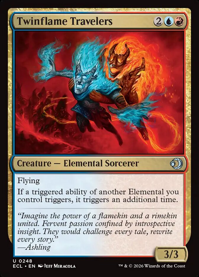 Twinflame Travelers – Uncommon Magic: The Gathering card from Lorwyn Eclipsed (#248)