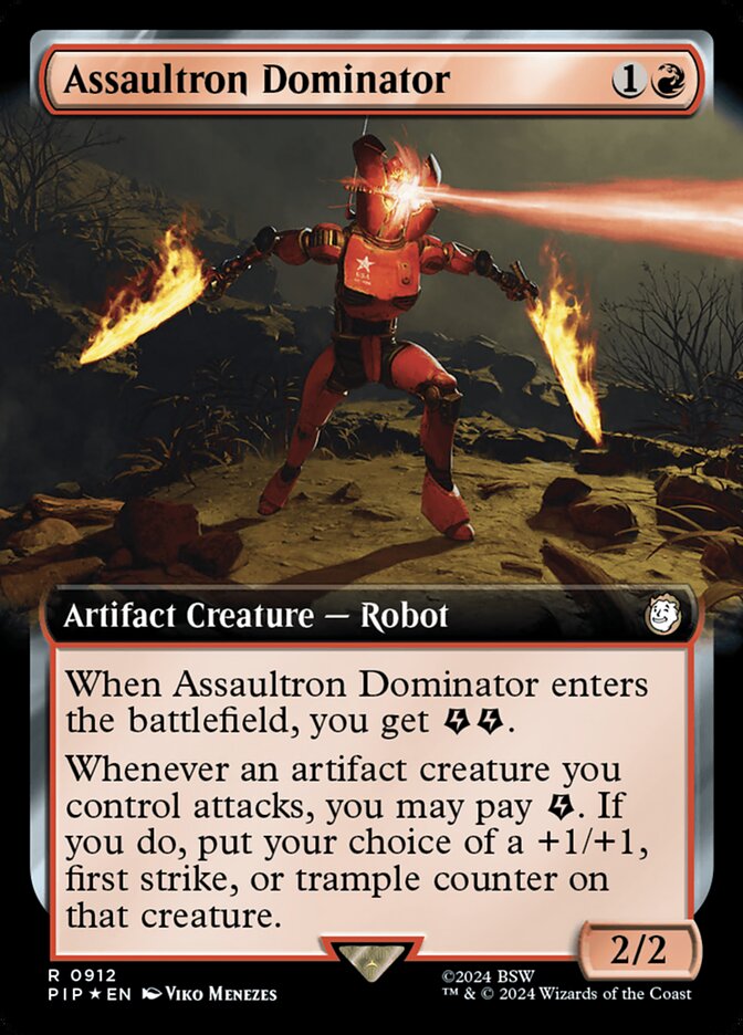 Assaultron Dominator – Rare Magic: The Gathering card from Fallout (#912)