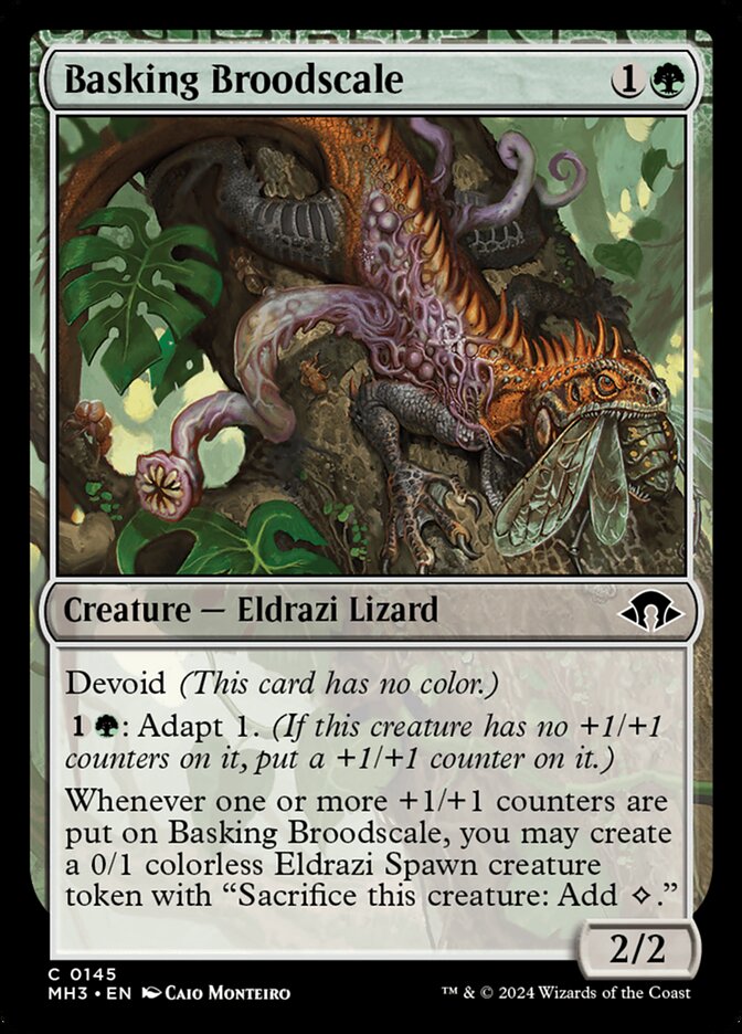 Basking Broodscale – Common Magic: The Gathering card from Modern Horizons 3 (#145)