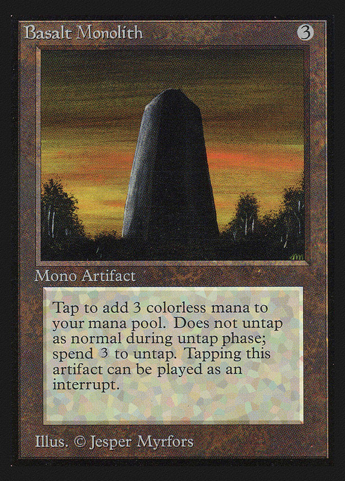 Basalt Monolith – Uncommon Magic: The Gathering card from Collectors' Edition (#232)