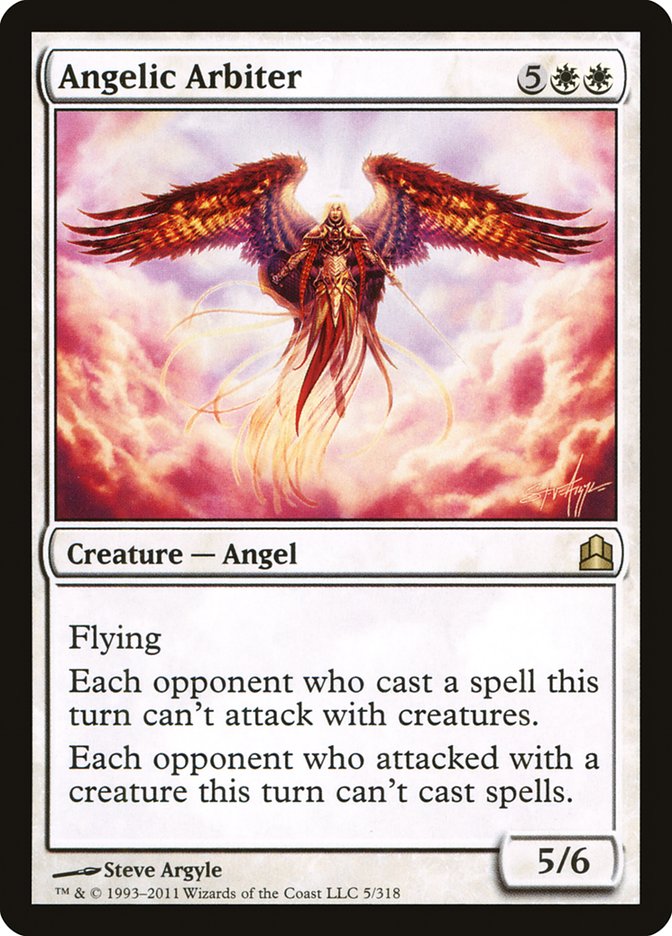 Angelic Arbiter – Rare Magic: The Gathering card from Commander 2011 (#5)