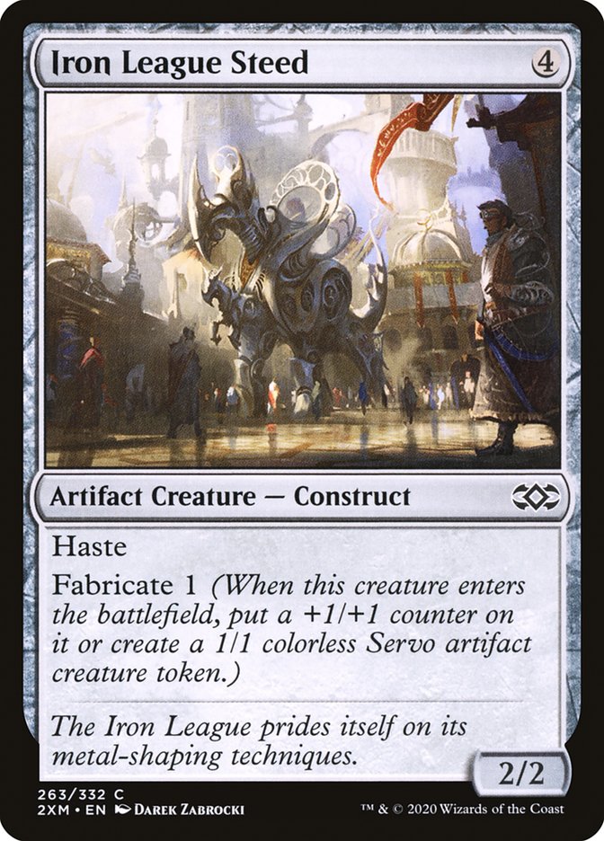 Iron League Steed – Common Magic: The Gathering card from Double Masters (#263)