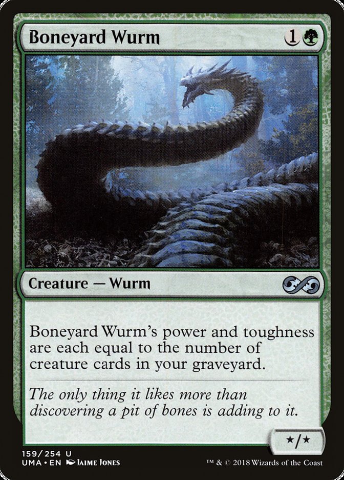 Boneyard Wurm – Uncommon Magic: The Gathering card from Ultimate Masters (#159)