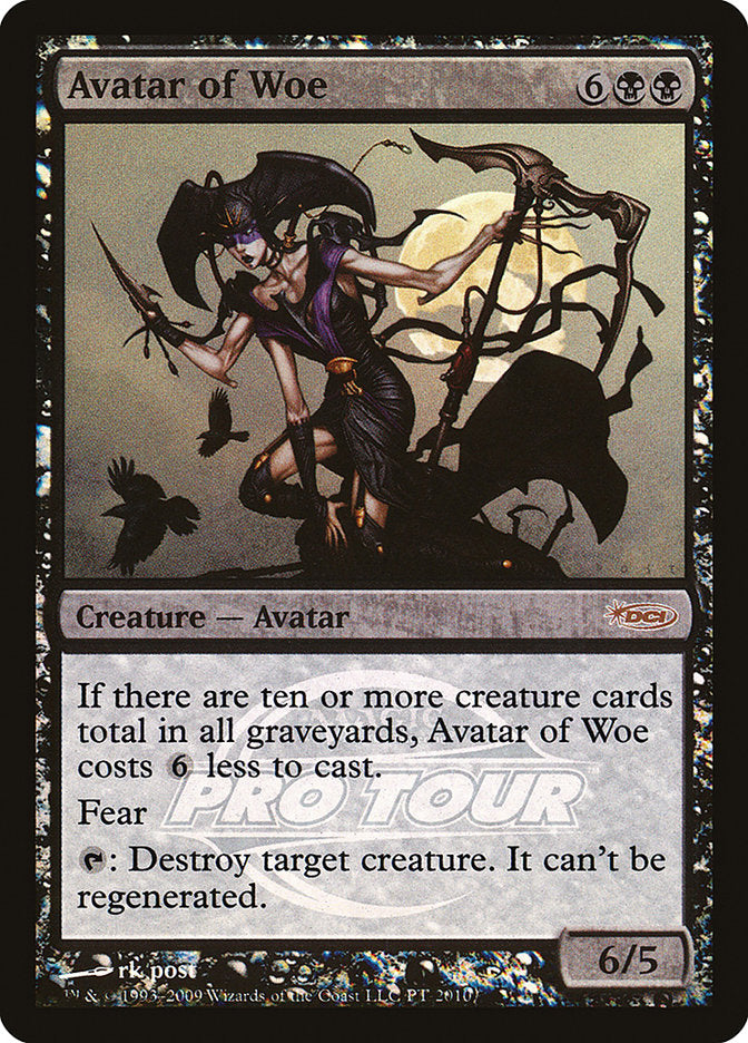 Avatar of Woe – Rare Magic: The Gathering card from Pro Tour Promos (#2010)