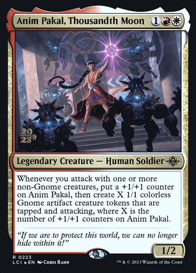 Anim Pakal, Thousandth Moon – Rare Magic: The Gathering card from The Lost Caverns of Ixalan Promos (#223s)