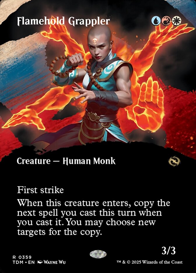 Flamehold Grappler – Rare Magic: The Gathering card from Tarkir: Dragonstorm (#359)