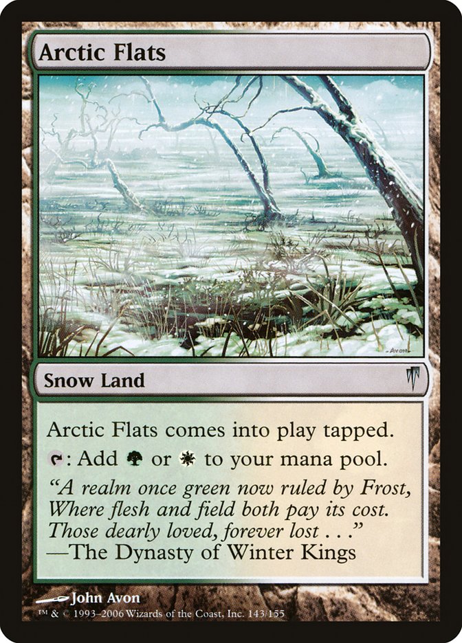 Arctic Flats – Uncommon Magic: The Gathering card from Coldsnap (#143)