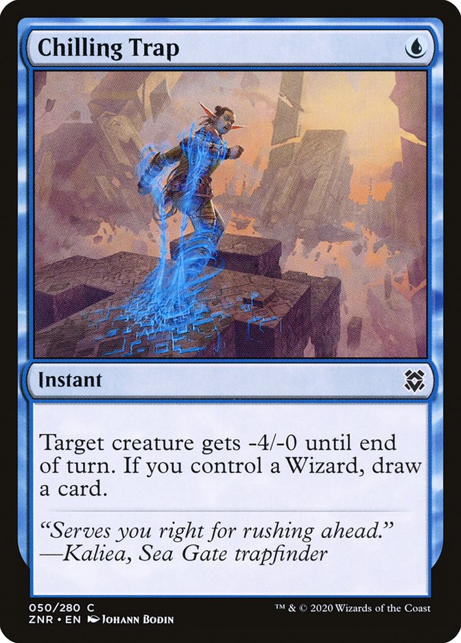 Chilling Trap – Common Magic: The Gathering card from Zendikar Rising (#50)
