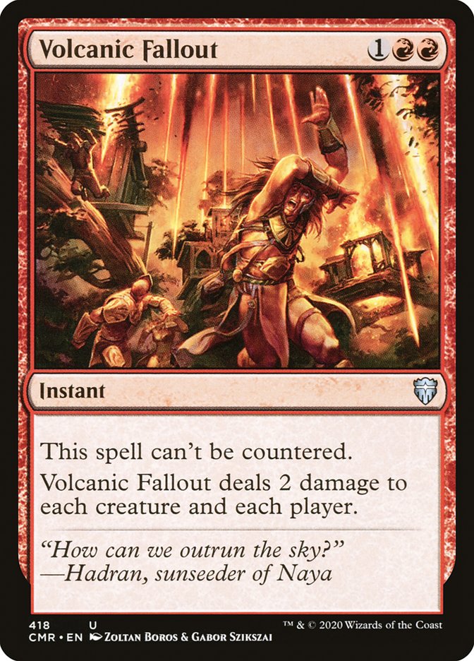 Volcanic Fallout – Uncommon Magic: The Gathering card from Commander Legends (#418)