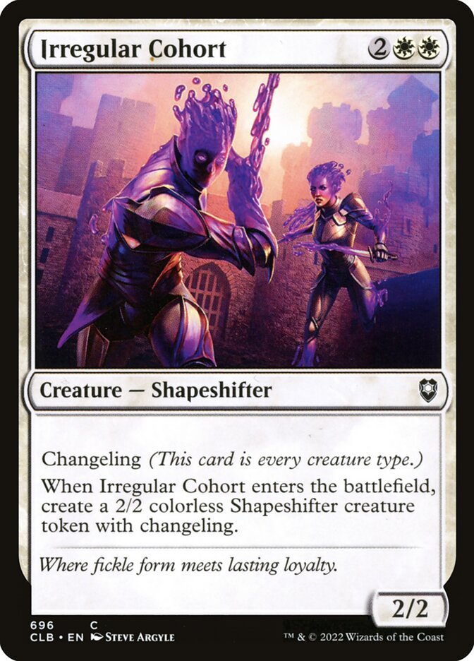 Irregular Cohort – Common Magic: The Gathering card from Commander Legends: Battle for Baldur's Gate (#696)