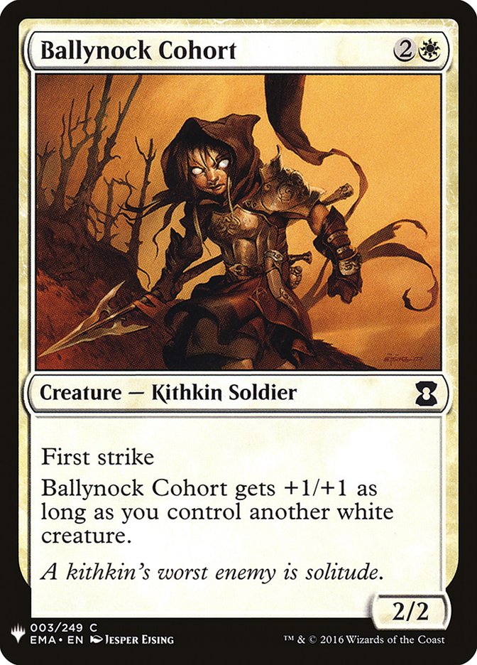 Ballynock Cohort – Common Magic: The Gathering card from The List (#EMA-3)