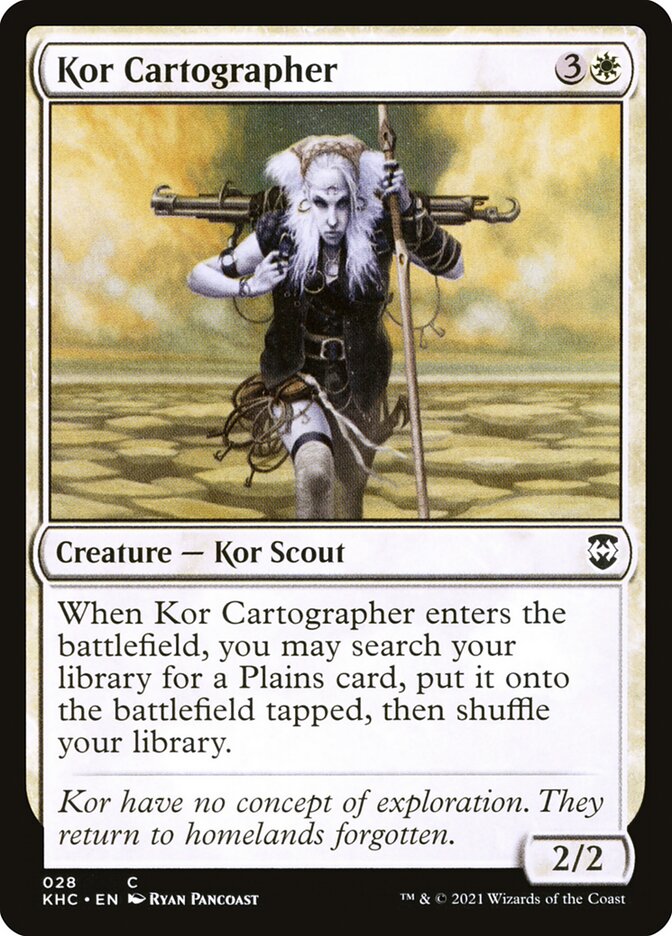 Kor Cartographer – Common Magic: The Gathering card from Kaldheim Commander (#28)