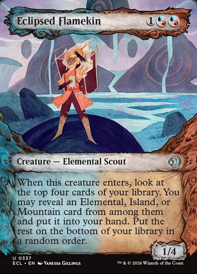 Eclipsed Flamekin – Uncommon Magic: The Gathering card from Lorwyn Eclipsed (#337)