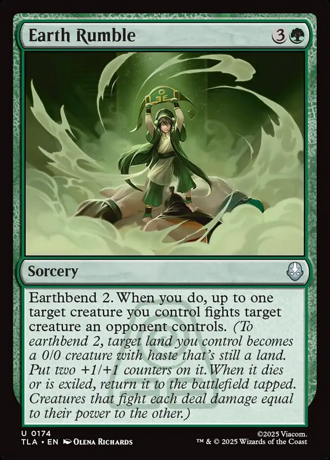 Earth Rumble – Uncommon Magic: The Gathering card from Avatar: The Last Airbender (#174)
