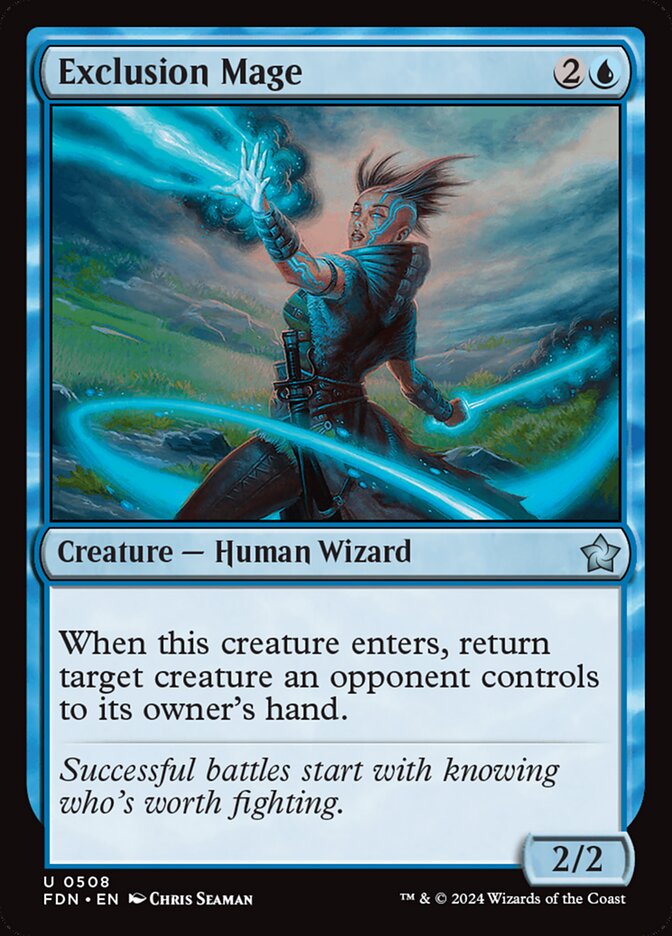 Exclusion Mage – Uncommon Magic: The Gathering card from Foundations (#508)