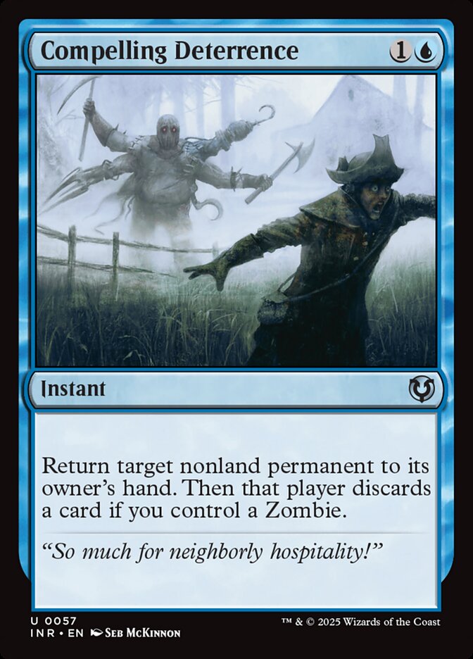 Compelling Deterrence – Uncommon Magic: The Gathering card from Innistrad Remastered (#57)