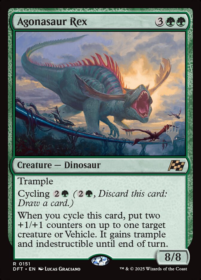 Agonasaur Rex – Rare Magic: The Gathering card from Aetherdrift Promos (#151p)