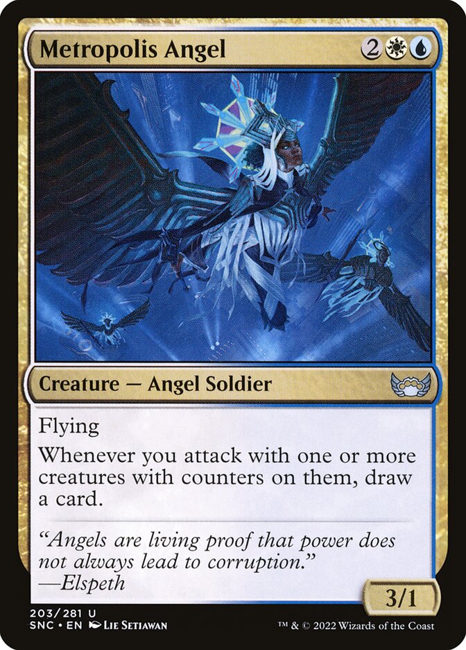 Metropolis Angel – Uncommon Magic: The Gathering card from Streets of New Capenna (#203)