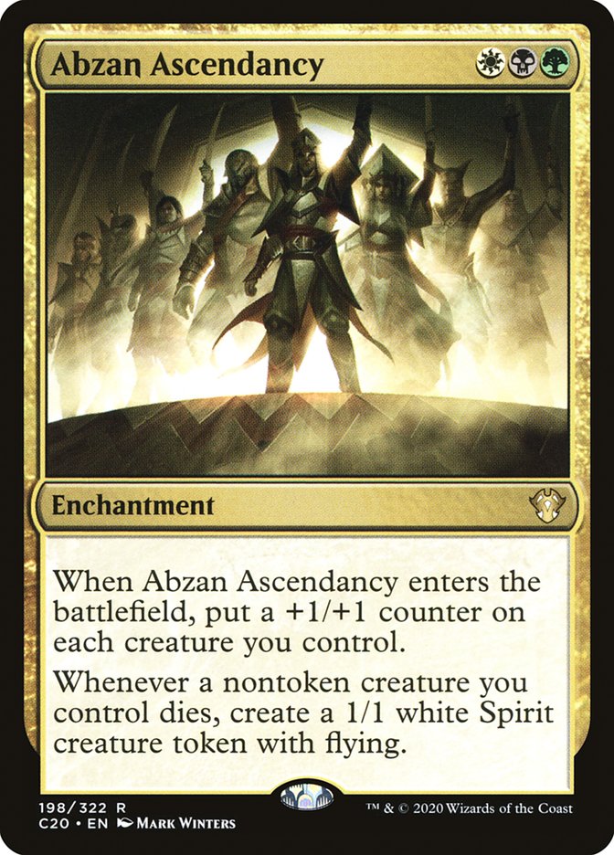 Abzan Ascendancy – Rare Magic: The Gathering card from Commander 2020 (#198)