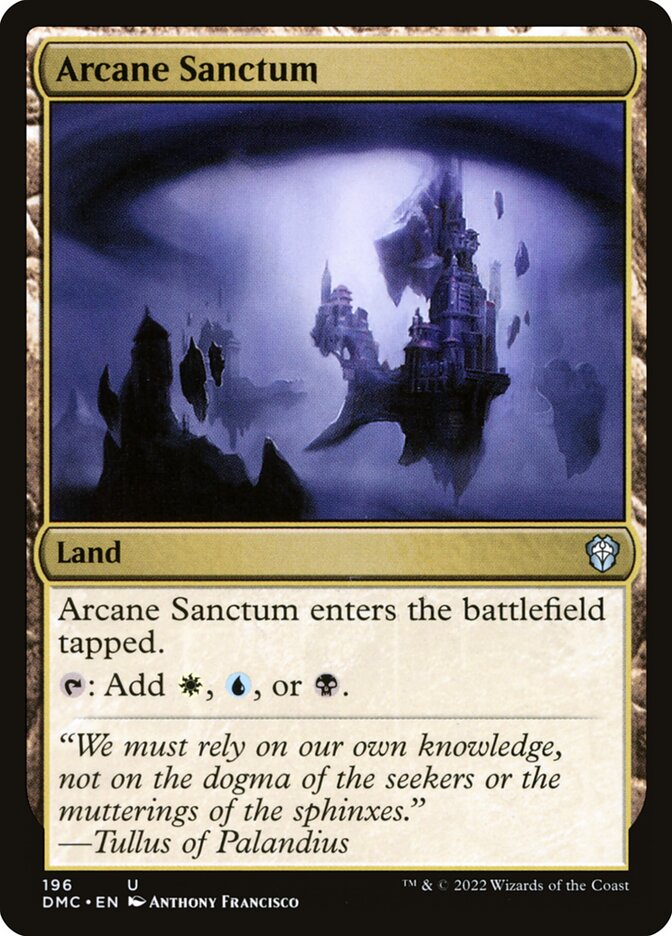 Arcane Sanctum – Uncommon Magic: The Gathering card from Dominaria United Commander (#196)