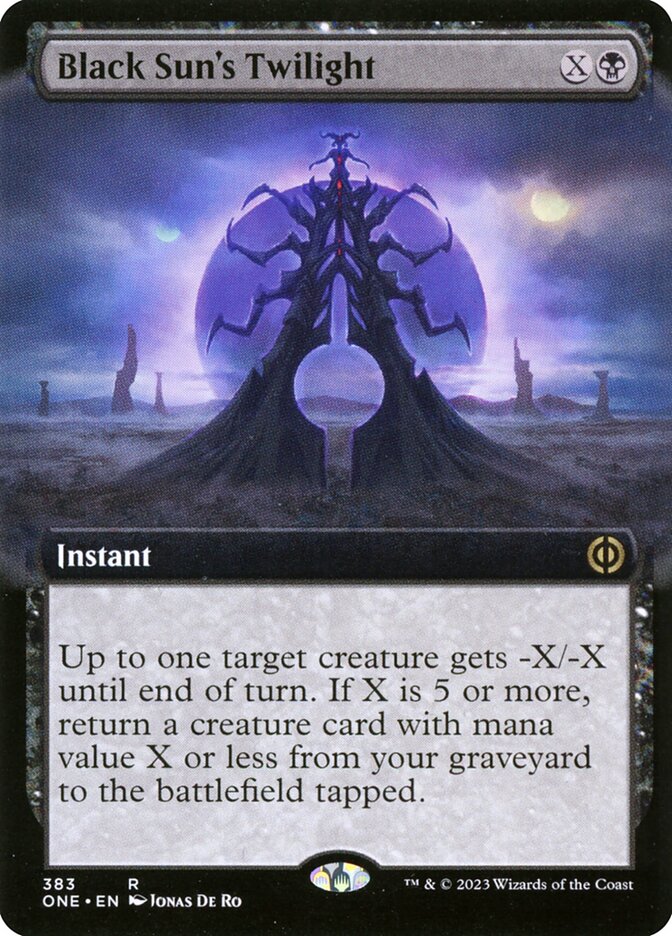 Black Sun's Twilight – Rare Magic: The Gathering card from Phyrexia: All Will Be One (#383)