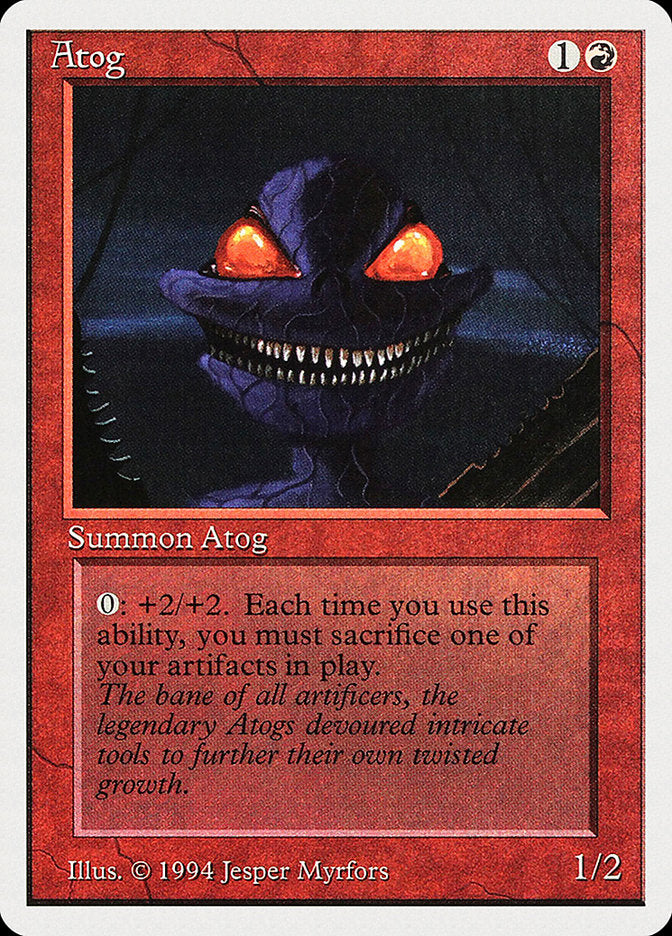 Atog – Common Magic: The Gathering card from Summer Magic / Edgar (#139)