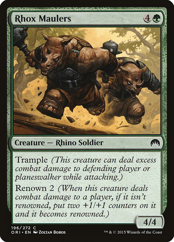 Rhox Maulers – Common Magic: The Gathering card from Magic Origins (#196)