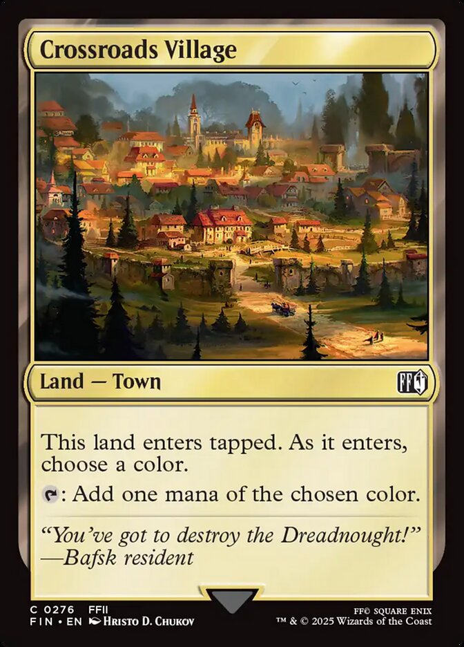 Crossroads Village – Common Magic: The Gathering card from Final Fantasy (#276)