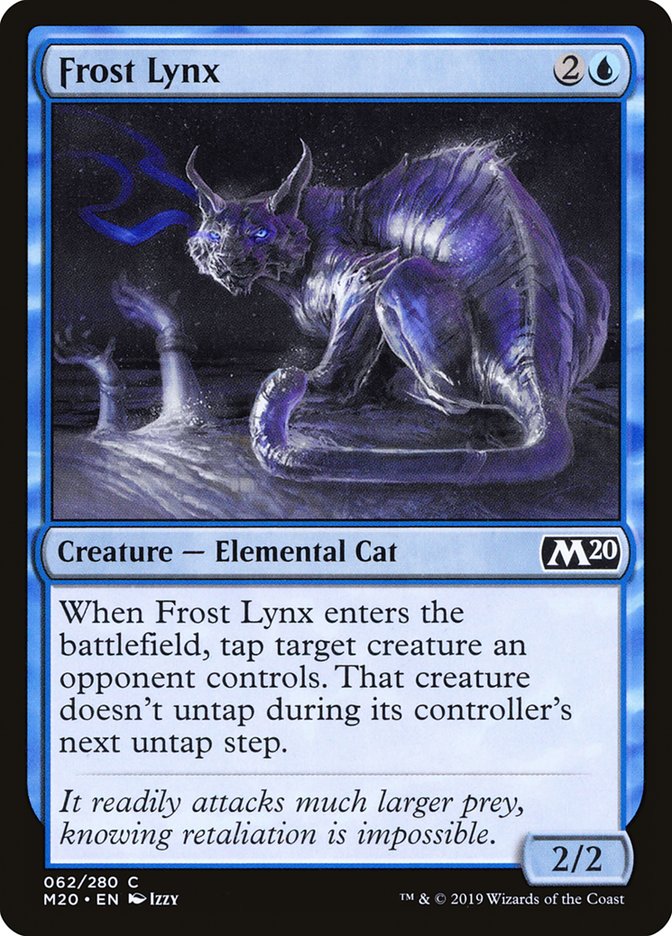 Frost Lynx – Common Magic: The Gathering card from Core Set 2020 (#62)