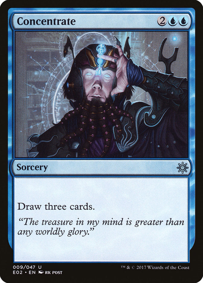 Concentrate – Uncommon Magic: The Gathering card from Explorers of Ixalan (#9)