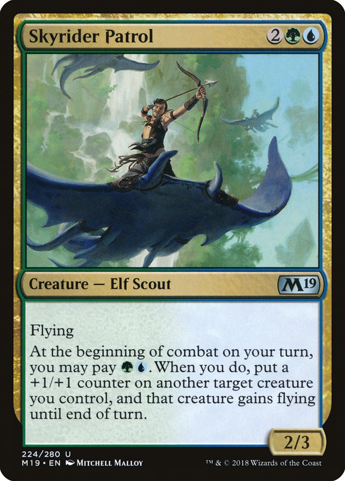 Skyrider Patrol – Uncommon Magic: The Gathering card from Core Set 2019 (#224)