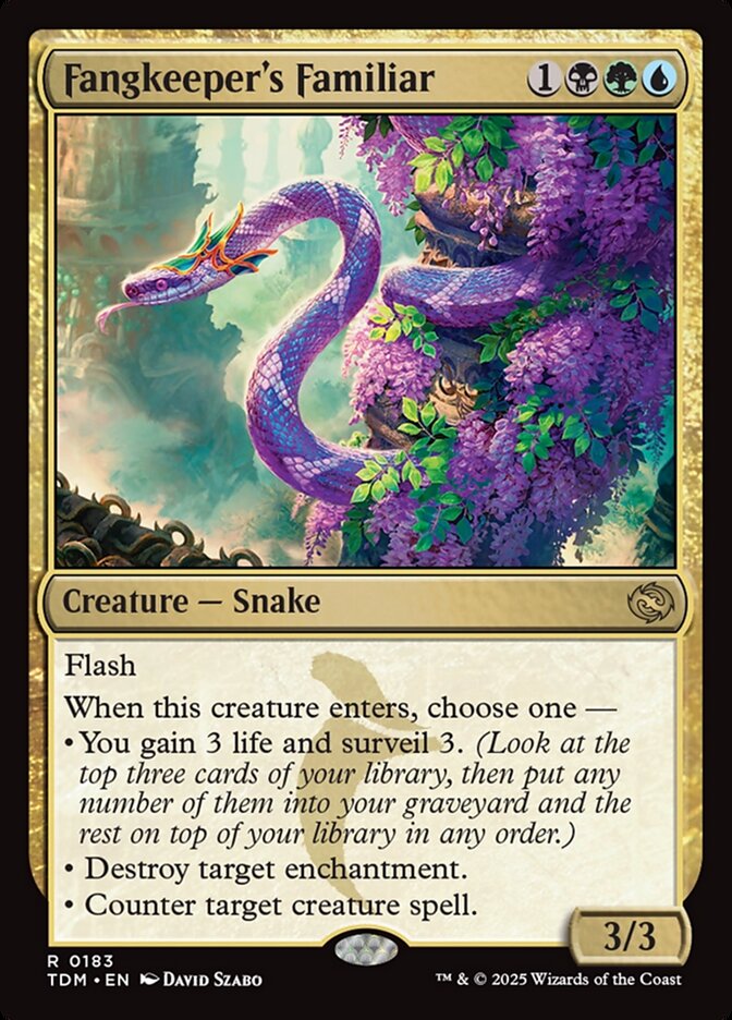 Fangkeeper's Familiar – Rare Magic: The Gathering card from Tarkir: Dragonstorm (#183)