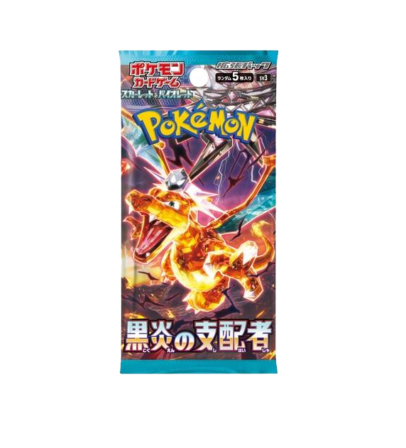 Japanese Pokémon – Ruler of the Black Flame sv3 Booster Pack
