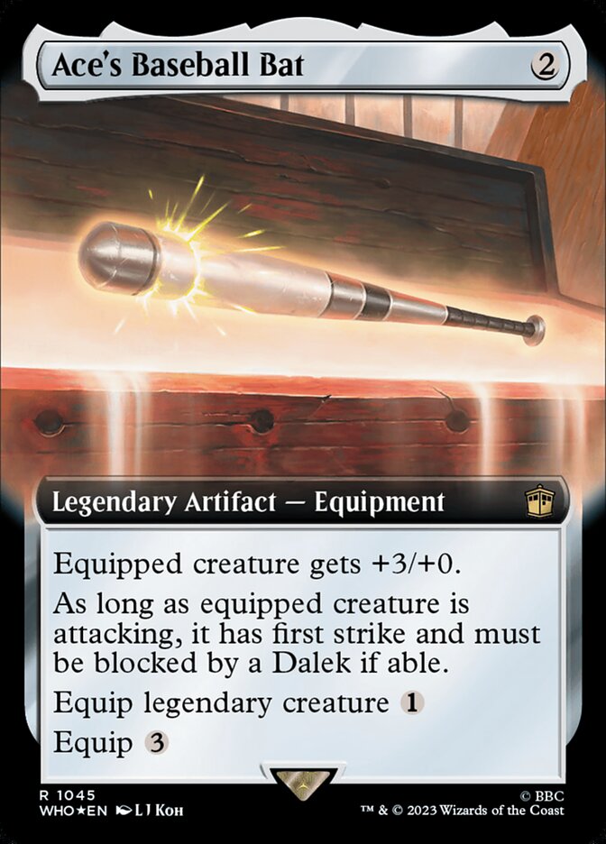 Ace's Baseball Bat – Rare Magic: The Gathering card from Doctor Who (#1045)