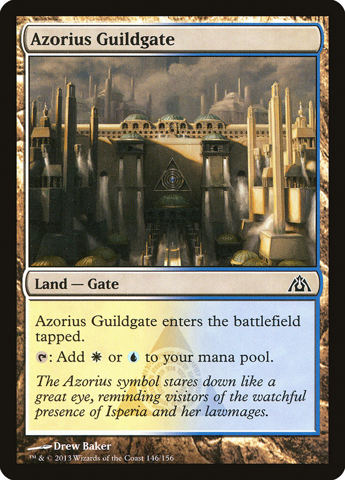 Azorius Guildgate – Common Magic: The Gathering card from Dragon's Maze (#146)