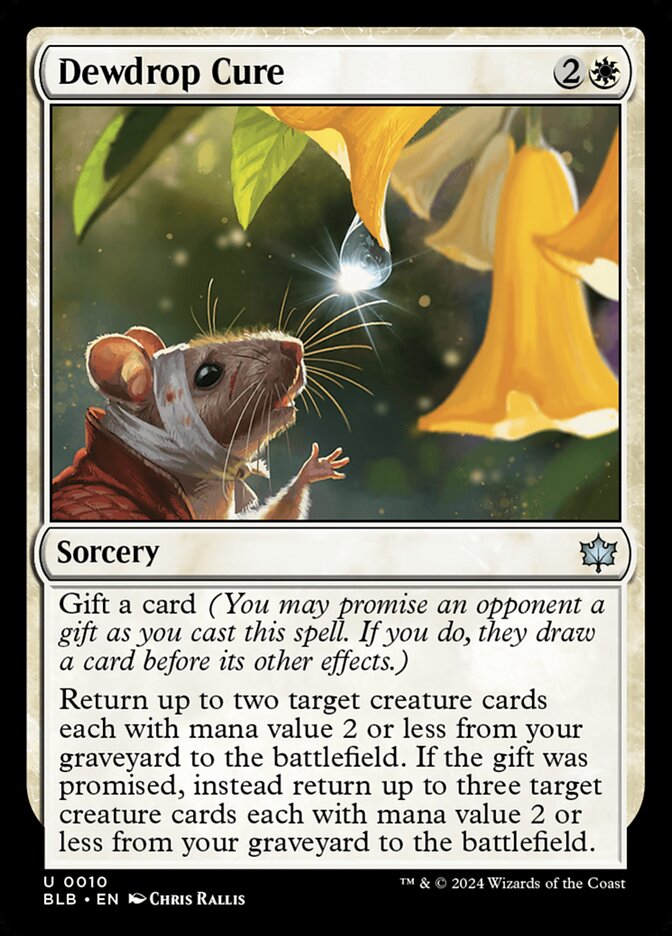 Dewdrop Cure – Uncommon Magic: The Gathering card from Bloomburrow (#10)