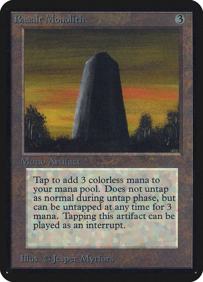 Basalt Monolith – Uncommon Magic: The Gathering card from Limited Edition Alpha (#231)