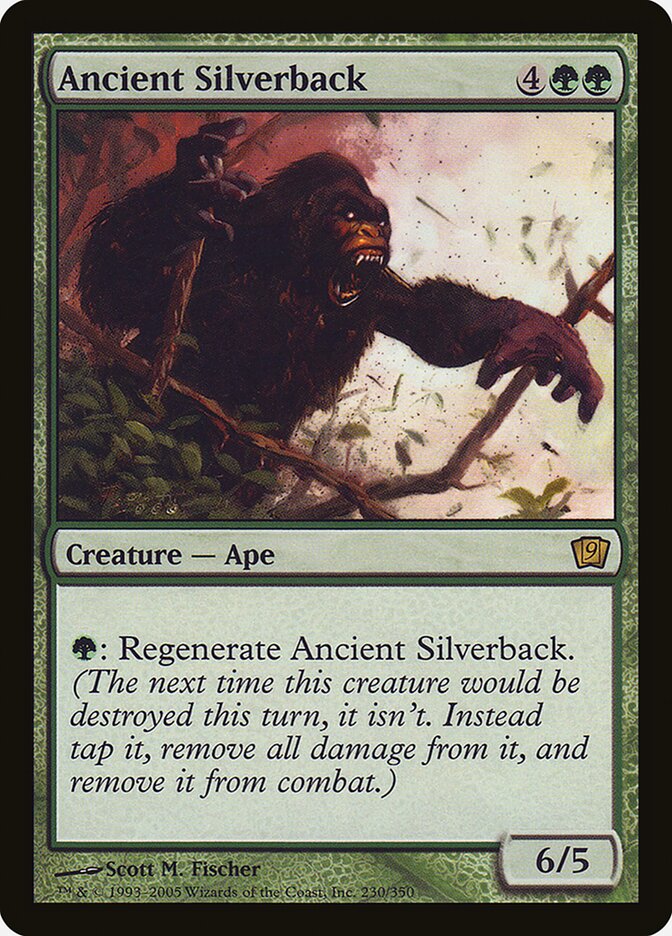 Ancient Silverback – Rare Magic: The Gathering card from Ninth Edition (#230★)