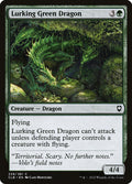 Lurking Green Dragon – Common Magic: The Gathering card from Commander Legends: Battle for Baldur's Gate (#239)