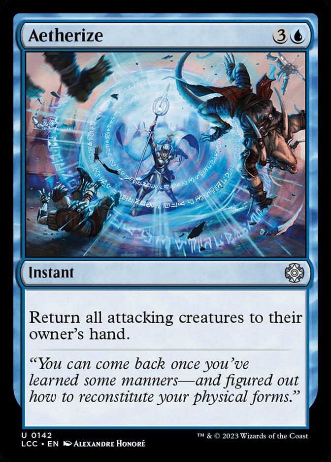 Aetherize – Uncommon Magic: The Gathering card from The Lost Caverns of Ixalan Commander (#142)