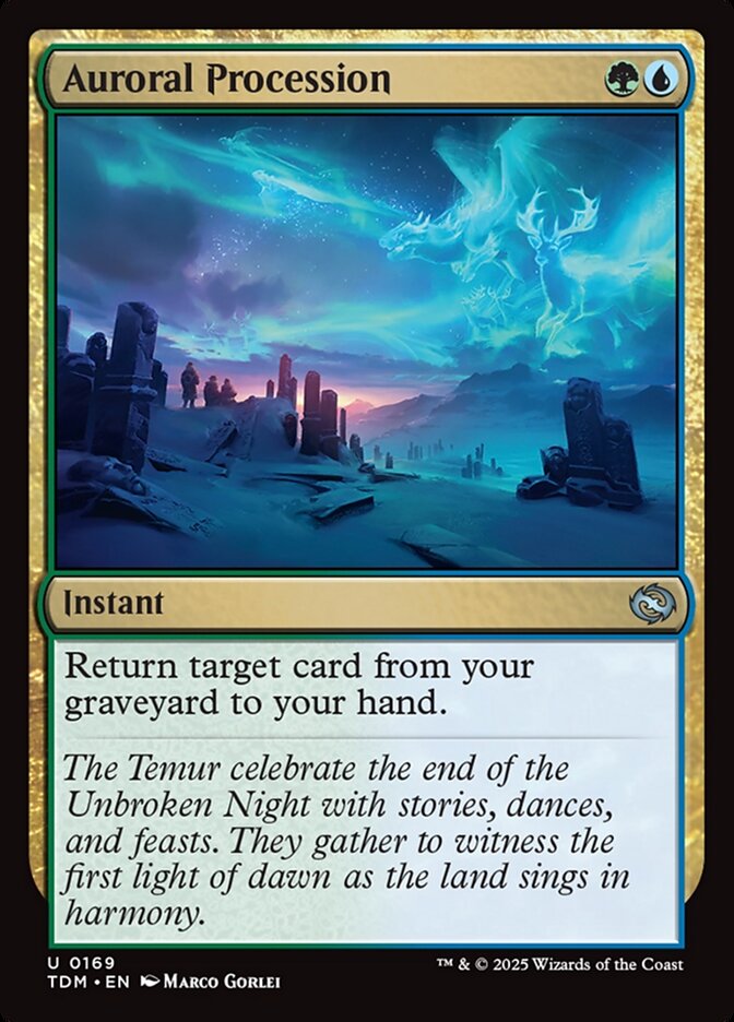 Auroral Procession – Uncommon Magic: The Gathering card from Tarkir: Dragonstorm (#169)